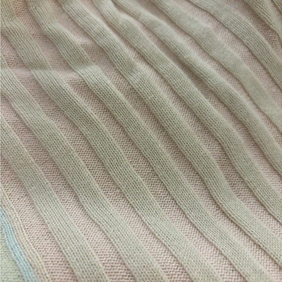 Frayed Pastel Short Sleeve Ribbed Polo Top Size Medium in great condition - Picture 8 of 9